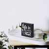 Rustic Wood Sign - Farmhouse Decor - Black Wooden Box
