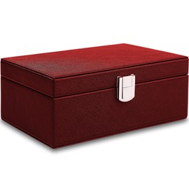ICHIFUJI Smart Key, Radio Wave Blocking Case, Radio Wave Blocking Box, Relay Attack Prevention, Key Case, Key Box, Luxury Car Theft Prevention (Red), red