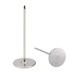 sourcing map Long Upholstery Nails Tacks 18mmx50mm Flat Head Furniture Nails Silver Tone for Furniture Sofa Headboards, 20 Pcs