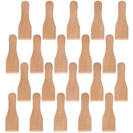 Hacaroa 20 Pack Wooden Raclette Spatula for Non-stick Pans, 5 Inch Mini Spatula Scraper for Cheese, Pancake, Cooking, Baking, Kitchen Utensils