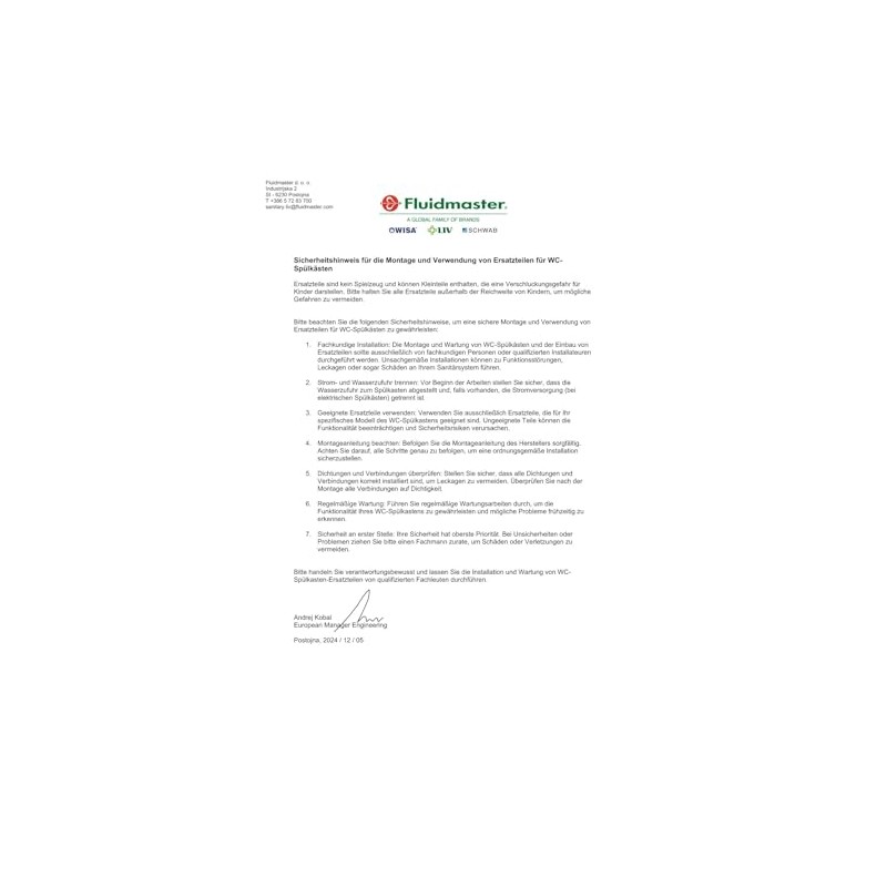 SCHWAB Gala Push Plate Start-Stop for Flush-Mounted Cistern 182