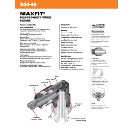 TOPRING 46.614 Maxfit Metric Polymer Push-to-Connect Fitting, Swivel Elbow Connector, Male Threaded, 6mm(O.D.) x M6(M), Pack of 10, Series 46