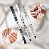 YBEATY 3 Pcs Hard Gel Nail Brush French Manicure Brush