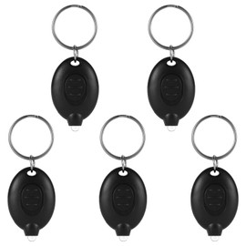 NQEUEPN 5pcs LED Keychain Flashlight, Portable Ultra Bright Battery Powered Mini Key Ring Torch 12 Lumens Keyring Light for Emergency Lighting Camping Hiking(Batteries Included)