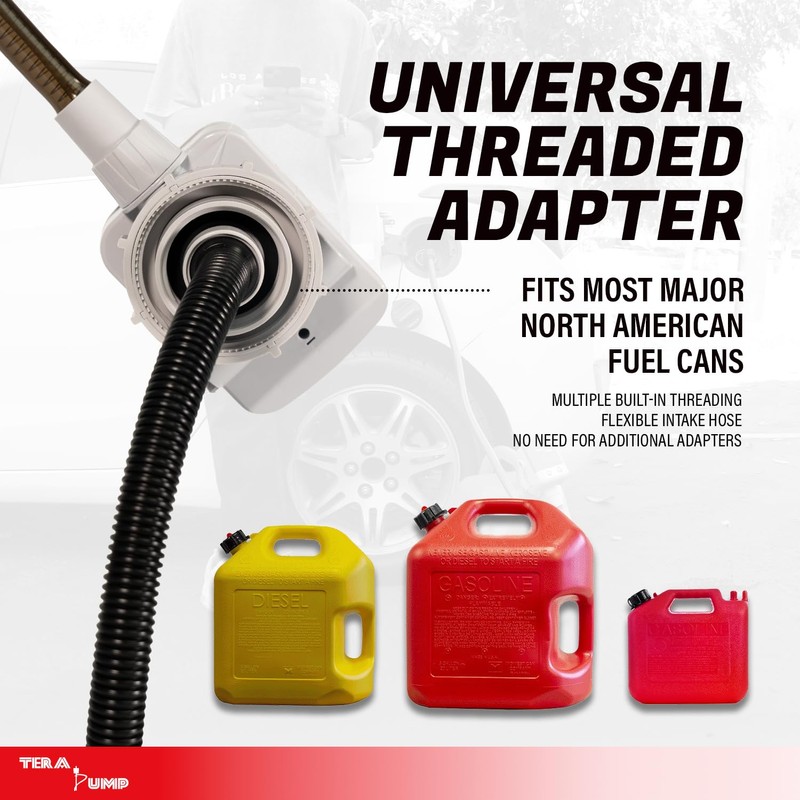 TERA PUMP 5th Gen. Overflow Protection Fuel Transfer Pump, Gas