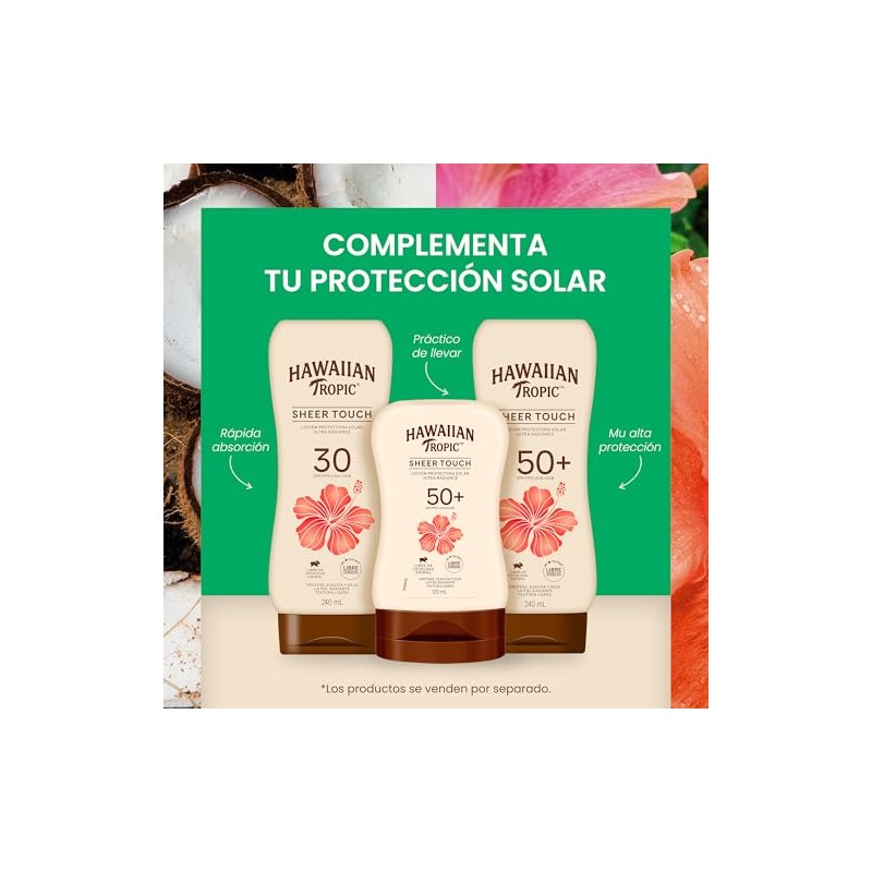 Hawaiian Tropic Sheer Protector Solar 50 FPS Loción de 240ml