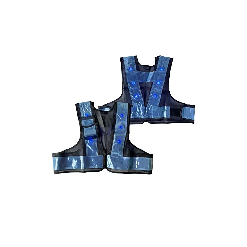 Mizukei 5941244 LED Safety Vest Zipper Short Length "Smart Kun"