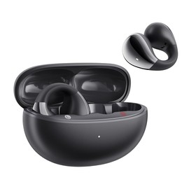 QCY Crossky C30 Open Ear Wireless Earphones, Ear Cuff Type, OWS Earphones, Bluetooth 5.4, Spatial Audio, No Ear Blocking, Sound Leakage Prevention, Microphone Included, Multi-Point Connection,