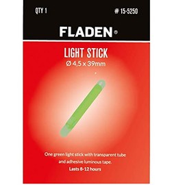 FLADEN Fishing - Pack of 10 4.5 x 39mm Light Sticks/Yellow Glow - Night Time Indicator Lights for Float and Rod Tips 8 Hours Plus of Activation [15-5251]