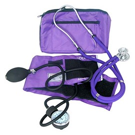 Dixie EMS Blood Pressure and Sprague Stethoscope Kit - Purple