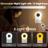 One Fire 【2 Pack】 Bathroom Clock,10 Levels Dimmable+3 Light Colors+Remote