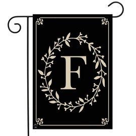 Briarwood Lane Classic Monogram Letter F Garden Flag Everyday 12.5" x 18"