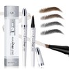 Eyebrow Pencil, Eyebrow Pencil with 4 Micro Fork Tips, Durable