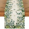 Artoid Mode Eucalyptus Leaves Spring Table Runner, Seasonal Summer Kitchen