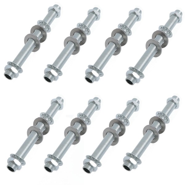 yukata Silver 4-inch Pipe Kit with Lamp Nut Washer 1/8IP