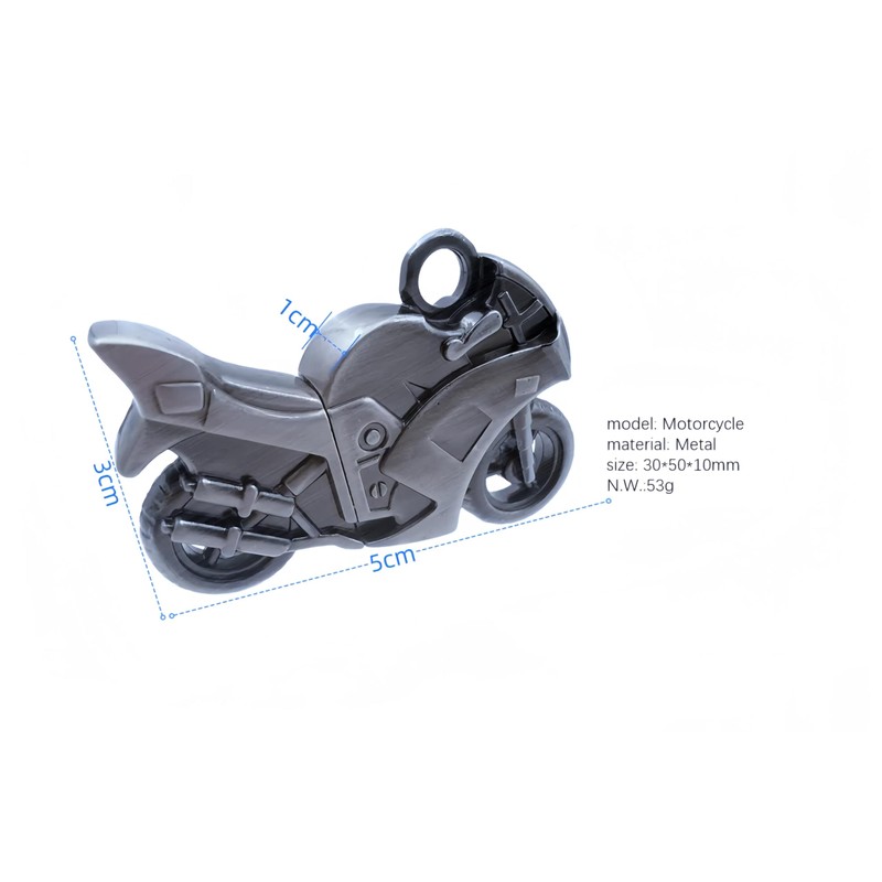 WooTeck 128GB Strong Metal Motorcycle USB Flash Drive Memory Stick