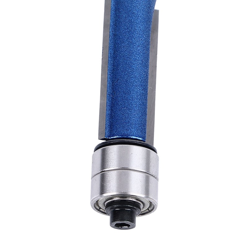 4Pcs Flush Trim Bit Set 6mm Shank Top Double Bearings