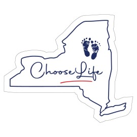 New York Choose Life Sticker Pro-Life Sticker