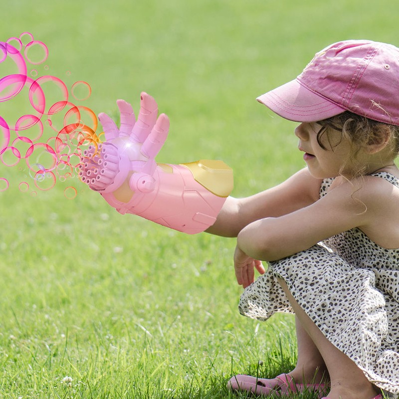 Electric Bubble Gun Toys Movie Inspired Hand Soap Bubbles Machine