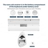 2.4GHz Wireless Vertical Ergonomic Mouse and Keyboard Combo Ultra-Thin Portable