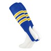TCK Striped Baseball Stirrups Pattern D (Royal/White/Gold, Medium)