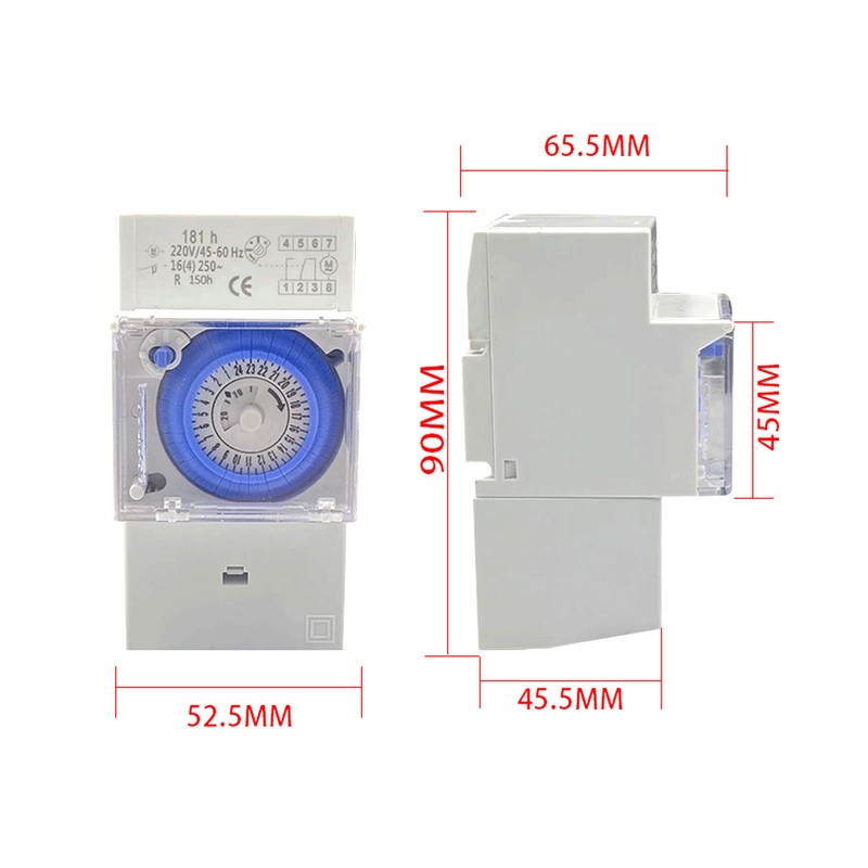 SUL181h Mechanical Timer with 80mAh Battery Time Control Switch for
