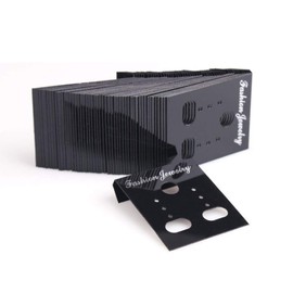 AKOAK 100 Pieces Earrings Display Card, Plastic ewelry Packaging DIY Earrings Holder Jewelry Display Card Supplies (3x3.7cm, Black)