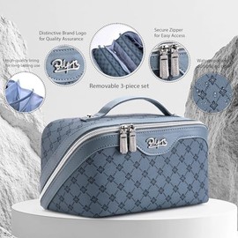 Travel Makeup Organizer, Compact Lightweight Accessory for Travel and Daily Use - BOYATU Makeup 3 Make up