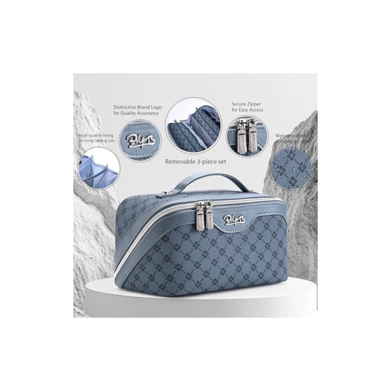 Travel Makeup Organizer, Compact Lightweight Accessory for Travel and Daily