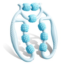 HYran Massage Roller, Massage Roller Legs, Massage Roller with Handle Leg, Massage Roller (Blue)