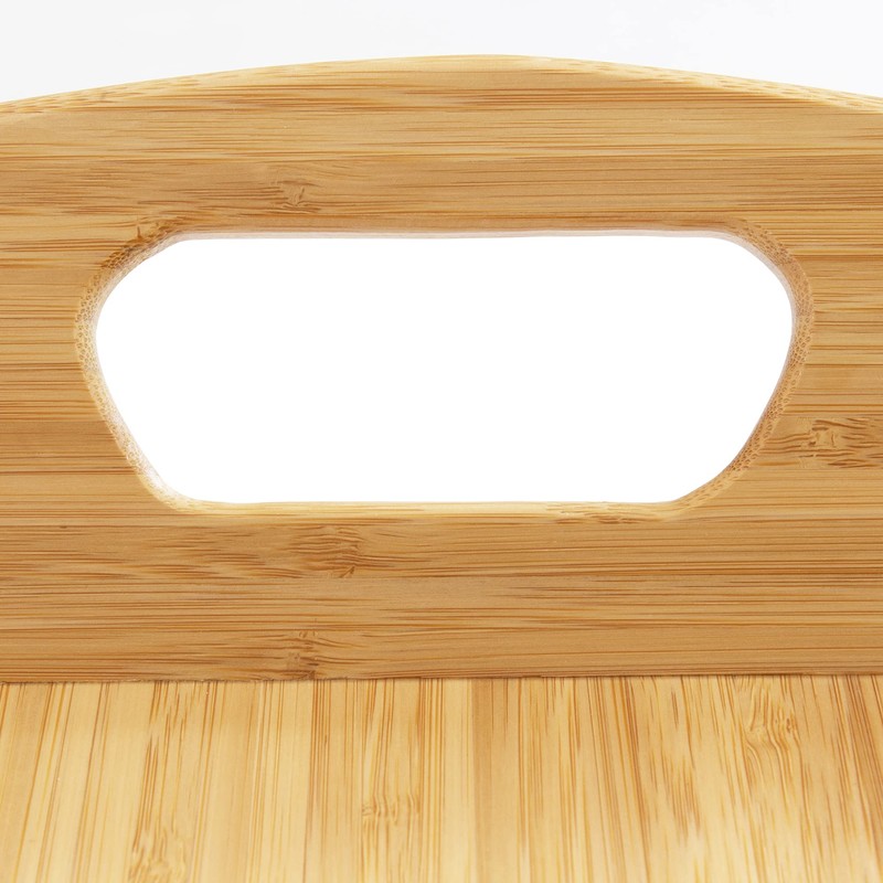 Totally Bamboo Butler's Serving Tray with Handles, Decorative Tray for