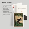 Lantern Press Golf, Drive and Go Seek (52 Playing Cards,