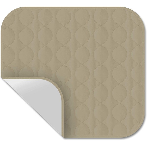 RMS Incontinence Chair Pad - Washable & Reusable Seat Protector & Bed Pad (Tan)