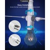 Letaclanic Light Socket to Plug Adapter, 2-Pack Pull Chain 2/3