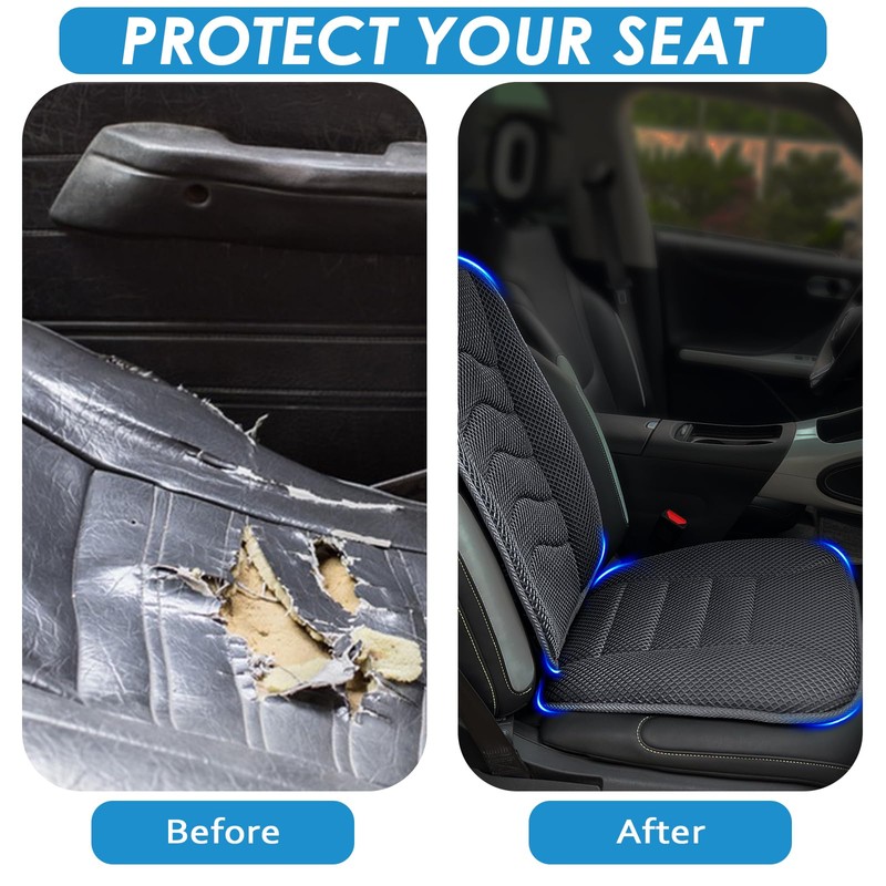 AEROiVi Car Seat Cushion with Back Support Pillow,Breathable 3D Air
