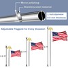 NQ 5 FT Flag Pole for Outside House with Eagle