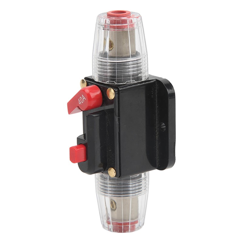 Circuit Breaker Audio Fuse Inline Holder Manual Reset 12V‑48V for