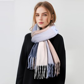 Clothirily Winter Scarfs for Women, Women's Scarves & Wraps, Winter Plaid Scarf, Long Pashmina Shawl and Wrap