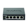 D-Link DGS-1100-05V2 5-Port Gigabit Smart Switch (10/100/1000 Mbit/s, Fanless, Metal