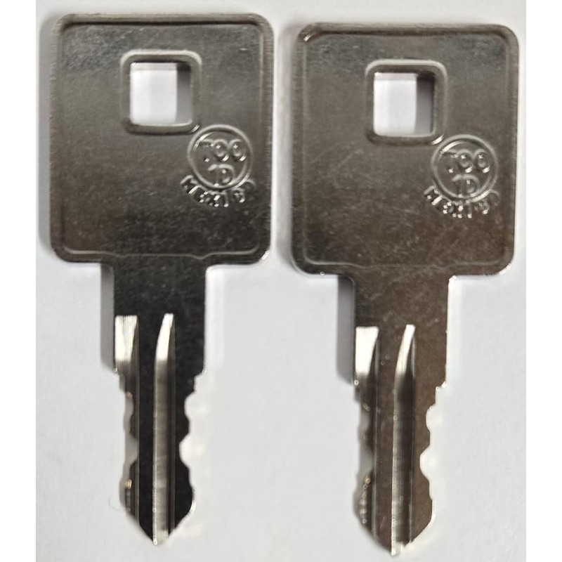 2 Replacement Keys Cut to Key Code 8128 for Craftsman