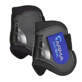 Shires Arma Fetlock Boots - Black/Royal Blue: Cob/Full