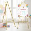 Gold Poster Easel Stand for Wedding Sign, Large Heavy Duty