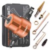 REXBETI Double Headed Sheet Metal Nibbler, Drill Attachment Metal Cutter