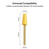 E Files Bits, JCMaster®2pcs Nail Drill Bits Set, 3/32" Universal