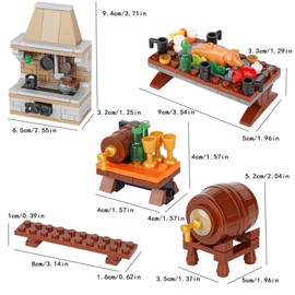 Medieval Tavern MOC Building Block Toys Set (Style 1)