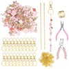 DORMIYA 325PCS DIY Lip Gloss Charms Keychain Kit with Random
