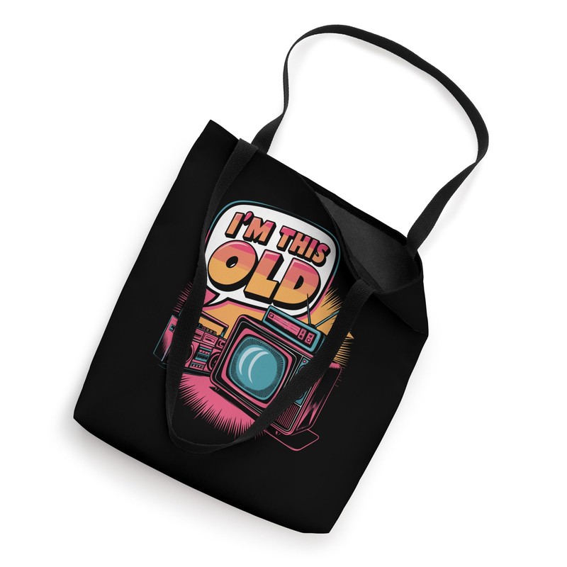 I'm This Old Retro Icons Meme Tote Bag