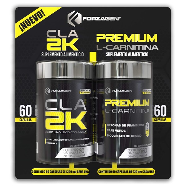 Forzagen CLA-2K Premium L-Carnitina Two Pack - 60 Capsulas cu