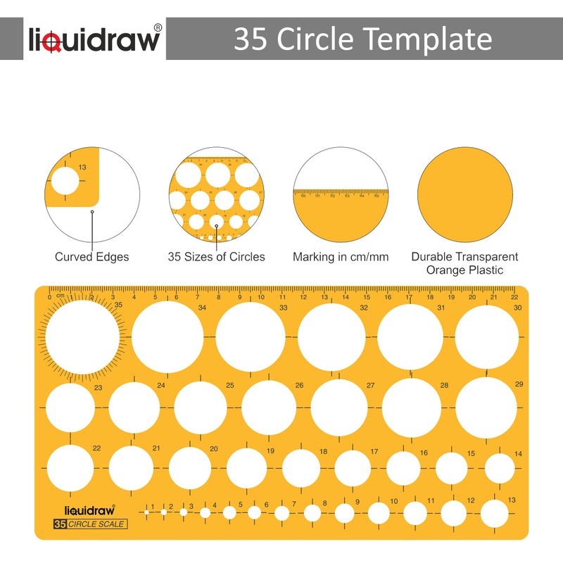 Liquidraw Circle Template Stencil Ellipse Oval Triangle Square Hexagon Geometry