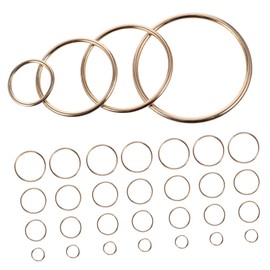 Ciieeo 40pcs Seamless O-Ring Metal Ring O Rings Replacement Heavy Duty s Hooks Keychain o Rings Keyring Key Ring Dog Tag Clips Decorative Hooks Camping Hooks Key Chain Ring Buckle Alloy